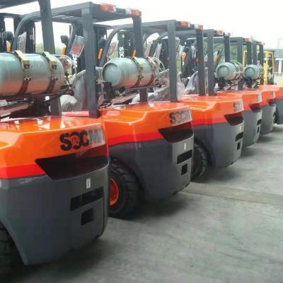 China Building Material Shops SOCMA 3.5 Ton LPG And Gasoline Forklift for sale