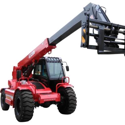 China Machinery Repair Shops 3.5t Telescopic Boom Forklift , 4 Wheel Drive Forklift for sale