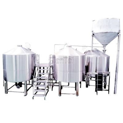 China Tiantai 50HL Beer Brewing System 5000L Stainless Steel 3 Vessel Commercial Brewery Equipment Turnkey Brewery Brewery Plant Equipment for sale