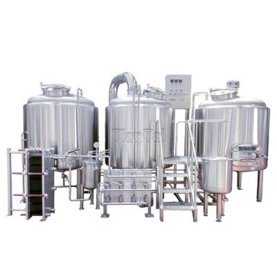 China Tiantai 1500L 15HL Brewery Brewery Equipment Stainless Steel Two Vessel Commercial Semi Automatic Steam Heated Craft Beer Brewing System for sale