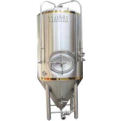 China Brewing Plant CE Marked AISI304 Stainless Steel Fully Aseptic Beer Fermentation Tank With Cooling Jacket And PU Insulation for sale