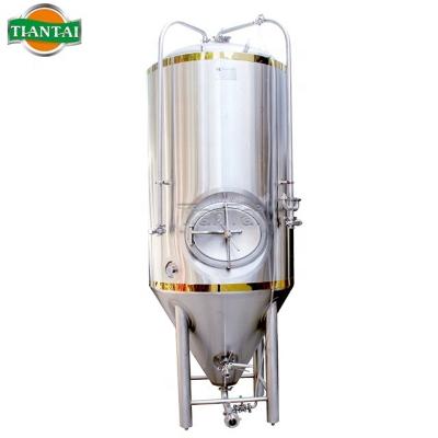 China Brewery 2000L 3000L 4000L 304 Stainless Steel Dimple Jacket Beer Machine Conical Fermentation Tank for sale