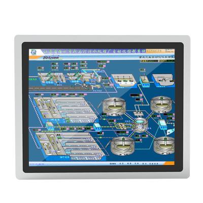 China Aluminum Alloy Industrial Android 8.4 Inch Embedded Capacitive Touch Screen PC Panel For Factory Workshop for sale