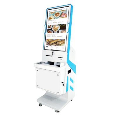 China 43 Inch Self Service Kiosk Payment Solution Indoor HXtouch Kiosk Customized 80mm Thermal Printer Touch Screen Self Service Kiosk For Restaurant for sale