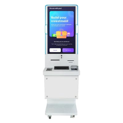 China Indoor Payment Solution Kiosk HXtouch 32/43 Inch HD Self Service Payment Kiosk Machine Customized Self Service Kiosk for Hospital and Bank for sale