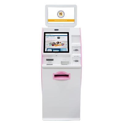 China Indoor Kiosk Best Selling HXtouch 23.6 Inch Self Service Kiosk Self Printing Machine Self Service Kiosk Self Payment Service Payment Kiosk for Bank and Business Lobby for sale