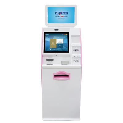 China Hot Selling 23.6 Payment Kiosk Indoor Payment Terminal Solution 180 Degree Defflflection Angle Kiosk With Cash And Card Payment For Hospital for sale