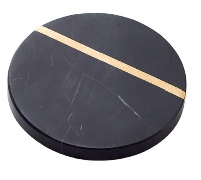 China Nordic Style Design Marble Drinking Coaster Sustainable Marble Water Absorbent Custom Shape And Size for sale