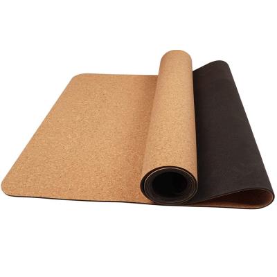 China Fitness/Workout Cork Yoga Mat Eco Friendly Best Selling Custom Cork Natural Rubber Mat Print Yoga Mat Premium Gym Equipment for sale