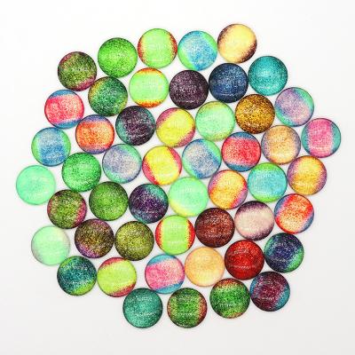 China New Beauty Colorful Life Of Glass Jewelry JBMC02 Demo Flat Back Making Findings DIY Cabochon Luminous Round Photo Tree for sale