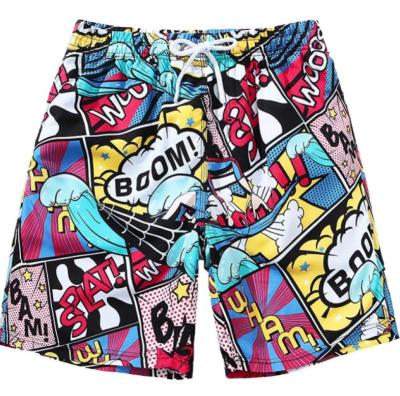 China Custom Non-Toxic Cartoon Swim Shorts For Men Waterproof Quick Dry Beach Shorts for sale