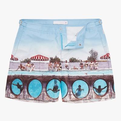 China 2022 Breathable Wholesale Swim Shorts Print Swim Men Surf Women's Beach Unisex Sublimation All Over Pattern Shorts for sale