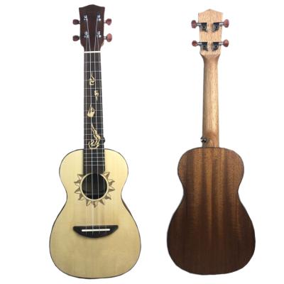 China Spruce and mahogany high grade long jump fir and mahogany plywood concert ukulele 23 inch guitar for sale