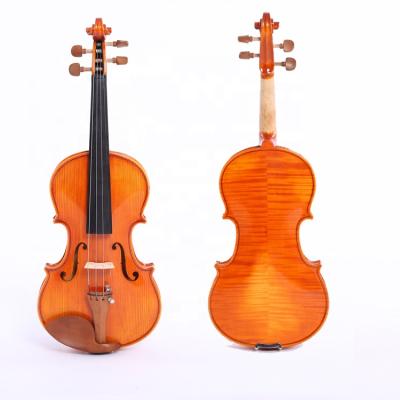 China Genuine Flame Maple Flawless Professional Handmade Jujube Real Wood Violin Accessories for sale