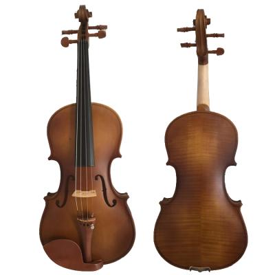 China Beginnert Matte Plywood Flame Plywood Beginnert Violin Antique Student Kids Child Violin Flawless for sale