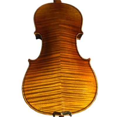 China Flame Maple Violin Oil Painting Impeccable High Level European Material Solo Violin for sale