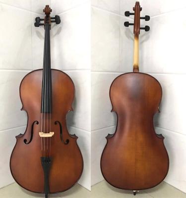 China Cello matt antique wooden handmade solid wood 4/4-1/8 maple cello cello of impeccable popularization for sale