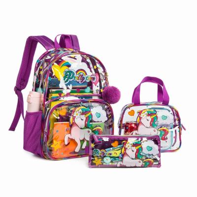 China Factory Wholesale Anti-theft Backpack Custom Animal Printing School Bags Lightweight Waterproof Unisex Kids Bag Set 2022 for sale