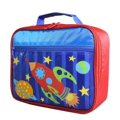 China Mesh+Polyester Students Food Lunch Box Pack Cold Insulated Lunch Bag for sale