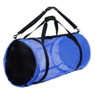 China Wholesale Beach Bag Summer Travel Fashion Adjustable Strap Eco-Friendly Polyester Mesh Shoulder Bags Beach Sandbag for sale