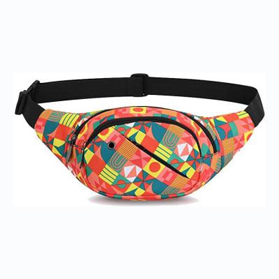 China Custom Color Waterproof and Logo Sport Waist Bag Nylon Fanny Pack for sale