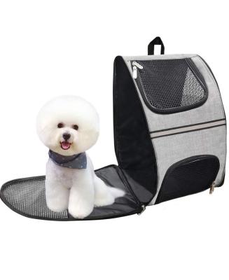 China Small Breathable Washable Pet Cats Dogs Carrier Backpack Travel Increasing Pet Ba waling Camping Outdoor Activity Buckle Support 16.65 x 12.87 x 3.11 inch for sale