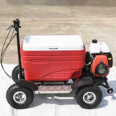 China Off Road Four Star Gas Powered Motorized Cooler Scooter Rideable for sale