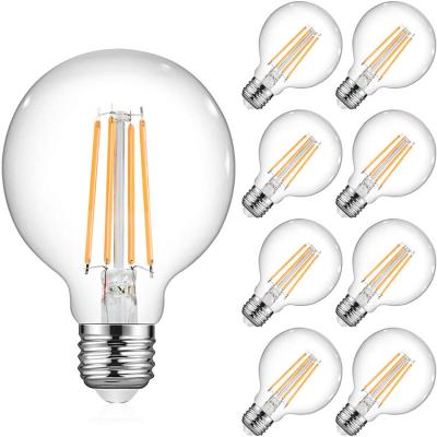 China Indoor Hotel LED Lighting A60 Globe 360 ​​Degree E27 Dimmable 4000K LED Filament Bulb for sale