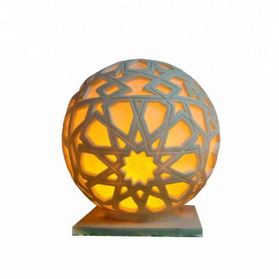 China Artistic Simple Design Sandstone Garden /indoor Light Decorative Lamp Ball for sale