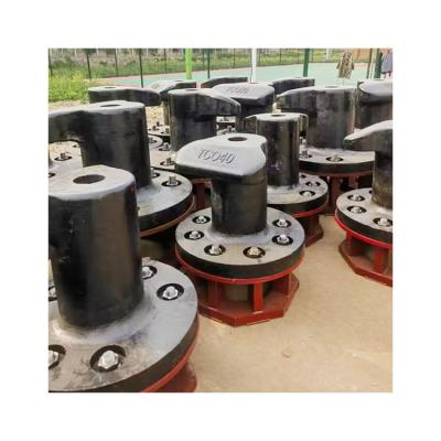 China Ship;Boat Single Cross Bollard Mooring Bitt Cleat Double Boat Cross Dock Bollard for sale