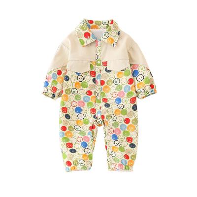 China Breathable Korean version of the baby male baby jumpsuit spring and autumn outerwear foreign style outwear autumn newborn clothes for sale