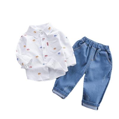 China Breathable children's clothing boys spring clothes foreign beautiful and fashionable baby spring children's clothing 2023 new style suits for sale