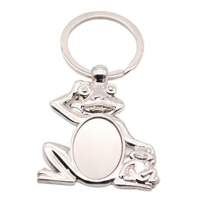 China Professional Promotion Manufacturer To Make Personalized Popular Souvenir Custom Metal Frog Animal Key Chain for sale