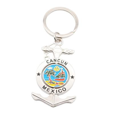 China New Design Promotion Enemal Mexico Souvenir Anchor Key Chain for sale