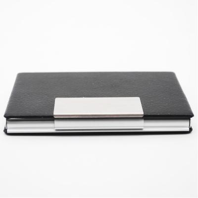 China Hot promotion gift selling with you promotion gift business card aluminum leather holder for sale