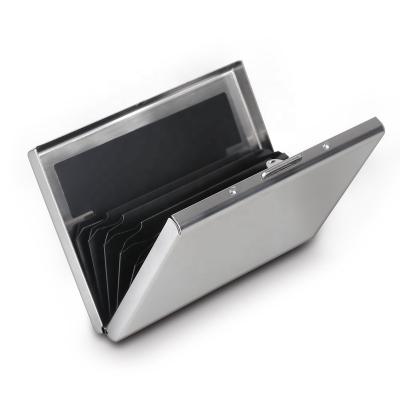 China Fashion Stainless Steel RFID Blocking Credit Card Holder for sale