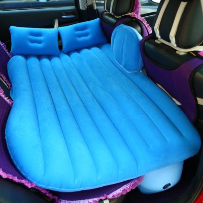 China Foldable Multifunctional Car Ride Inflatable Mattress Collapsing Air Bed Universal SUV Camping Rear Seat Extended Air Couch Two Pillow for sale