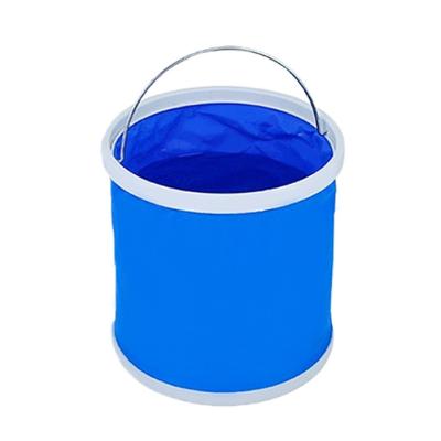 China Sustainable Portable Outdoor Camping Folding Bucket Car Wash Fishing Bucket for sale