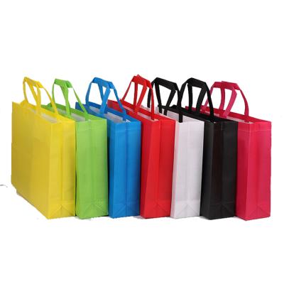 China Different Colors Manipulated Reusing Logo Promotional Non Woven Shopping Custom Made Tote Bag for sale