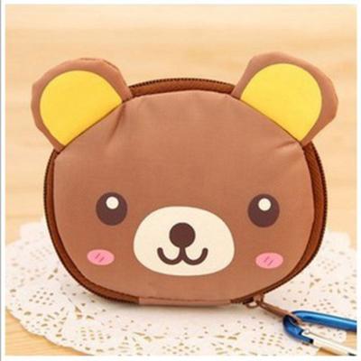 China Folding Creative Cute Animal Shopping Bags Travel Handbag Grocery Tote Storage Foldable Bags Reusable Cartoon Shopping Eco for sale