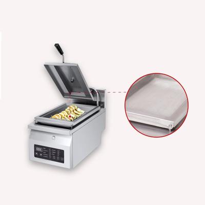 China Automatic Food Processing Machine 110v/220v Dumpling Fried Machine Gyoza Grilling Machine for sale