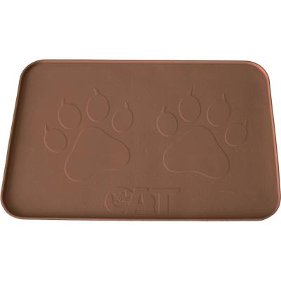 China Place On Floor Under Pet Cutlery China Supplier Washable Pet Nose Mat Anti Slip Slow Dog Feeding Mat for sale