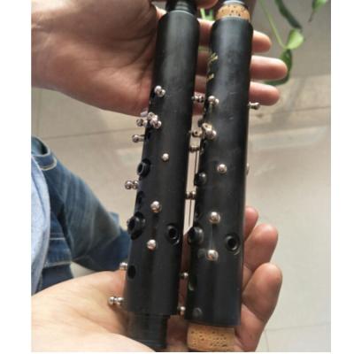 China ABS Half Finished Clarinet Accessories Clarinet Lower Part With Germany Plastic, Columns And Springs for sale