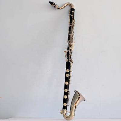 China Wholesale Klarnet International Standard Bass C Hard Nickel Plating Rubber Bass Clarinet for sale