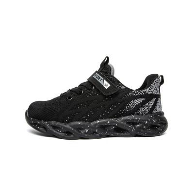 China 2021 High Quality Running Campus Black Children's Sports Sneakers Boys Sports Shoes Breathable Shoes, Black Shoes For Kids for sale