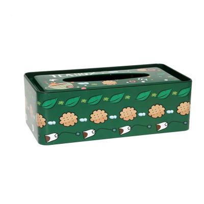 China Multifunctional Household Application Metal Tissue Box With Cafe ForKitchen Design for sale