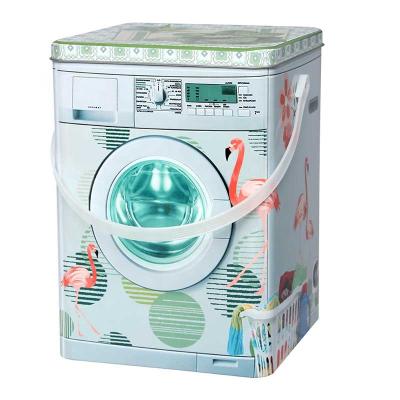 China Viable Hot Sale Metal Tin Can With Handle Washing Square Machine Design for sale