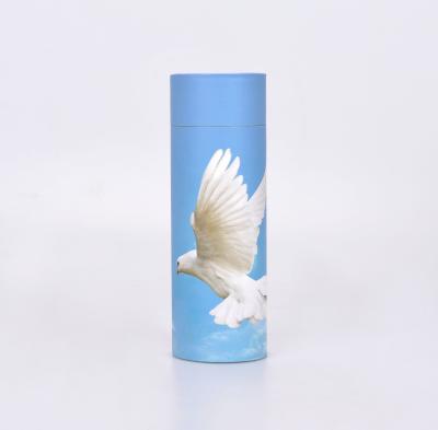 China OSB052-Dove Cheap Viable Pet Urn Pet Urn Biodegrad Paper Casket for sale