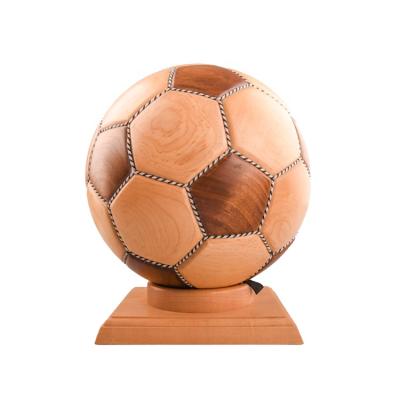 China Well Finished Handmade Wooden Europe Soccer Box Football Home Decoration for sale