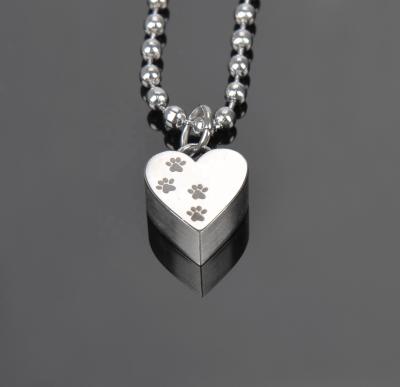 China American Three-dimensional Wholesale Necklace Stainless Steel Jewelry Heart Style OSCJ015 Memorial Jewelry for sale